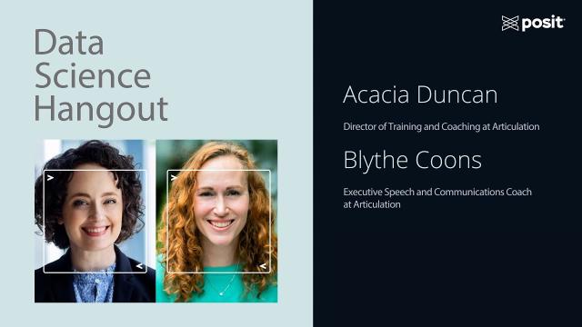 6 core ideas for public speaking | Blythe Coons & Acacia Duncan @ Articulation | DS Hangout