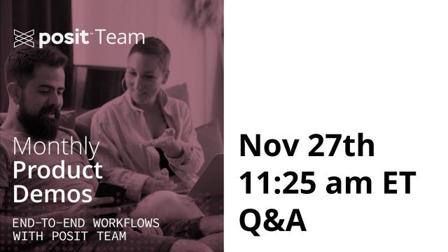 Workflow Demo Live Q&A - November 27th!