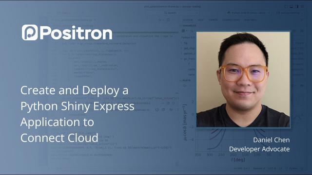 Create and Deploy a Python Shiny Express Application to Connect Cloud